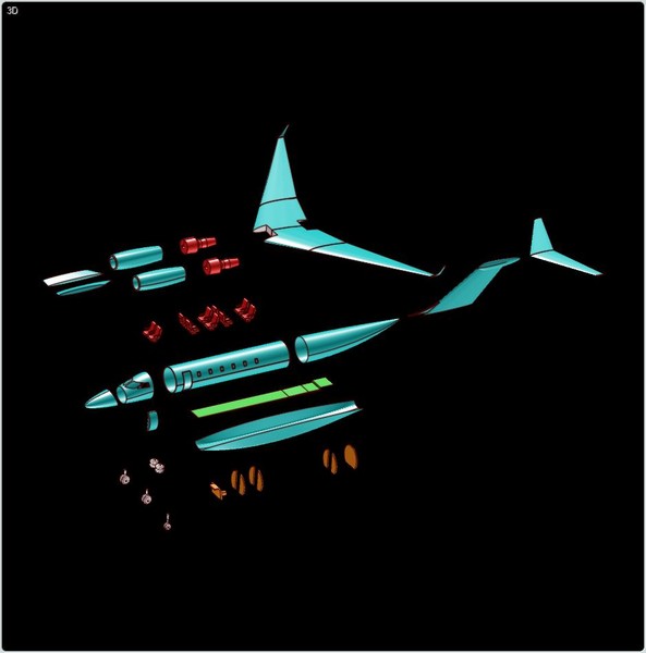 dwg cessna citation jet assembly - Cessna Citation TEN Assembly Model by RodgerSaintJohn
